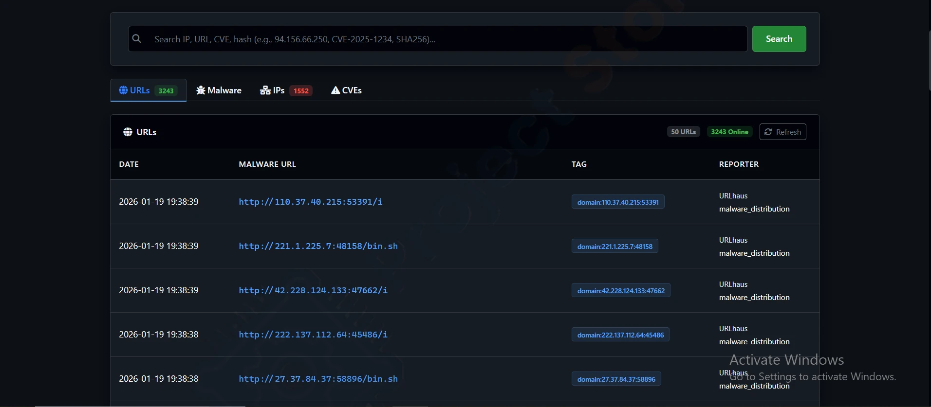 Threat Intelligence Library